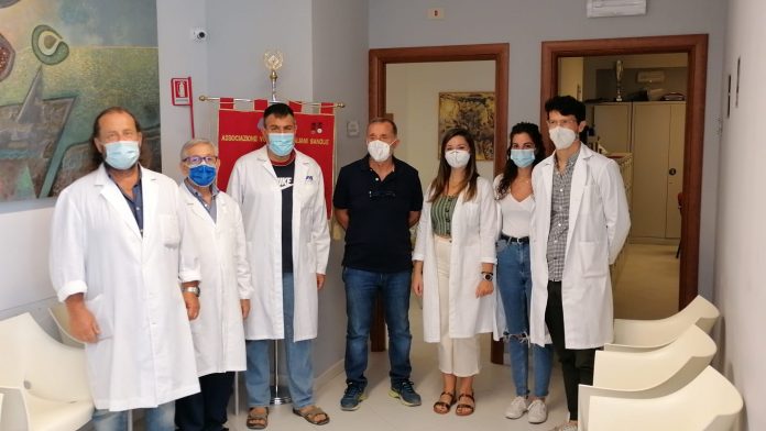 Francesco Laudicina e staff medico Avis Marsala