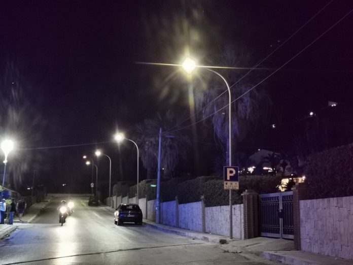 rispristino illuminazione spiaggia Playa al 6 luglio 2021