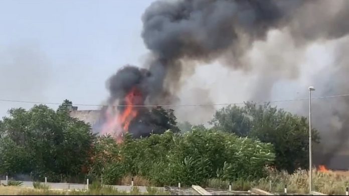 incendio via ponte salemi