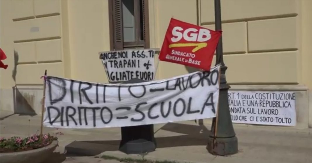 Protesta assistenti igienico personale