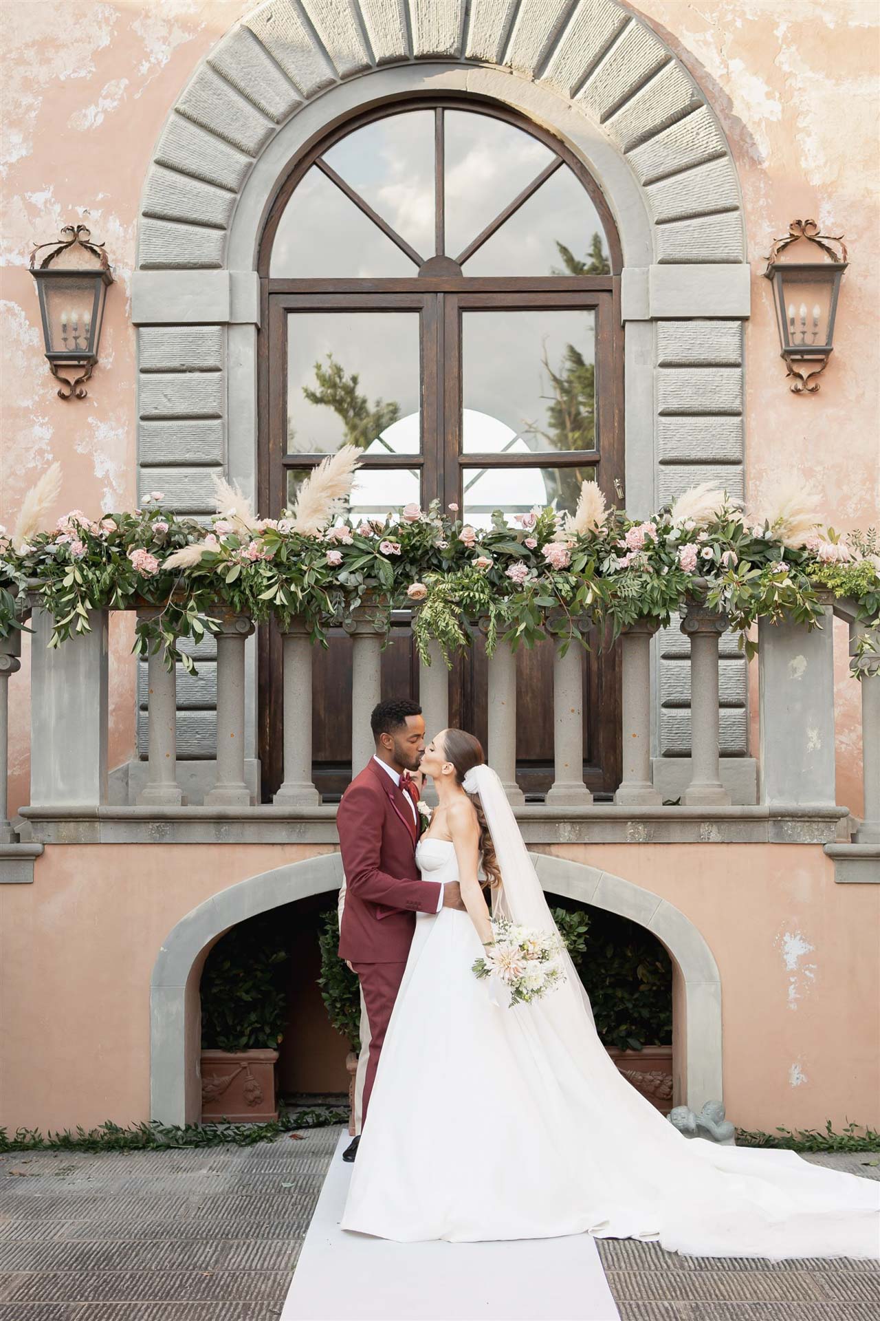 Jay Ellis and Nina Senicar. Love blooms in the Tuscan hills :: 37