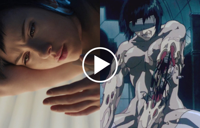 Ghost in the Shell: live-action e lungometraggio animato a confronto in un video