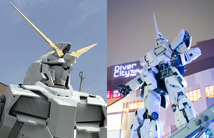 Odaiba: la statua del Gundam Unicorn ha messo le antenne