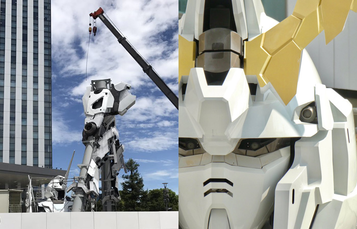Un “unicorno” (mecha) a Odaiba: la costruzione della nuova statua di Gundam si avvia al completamento