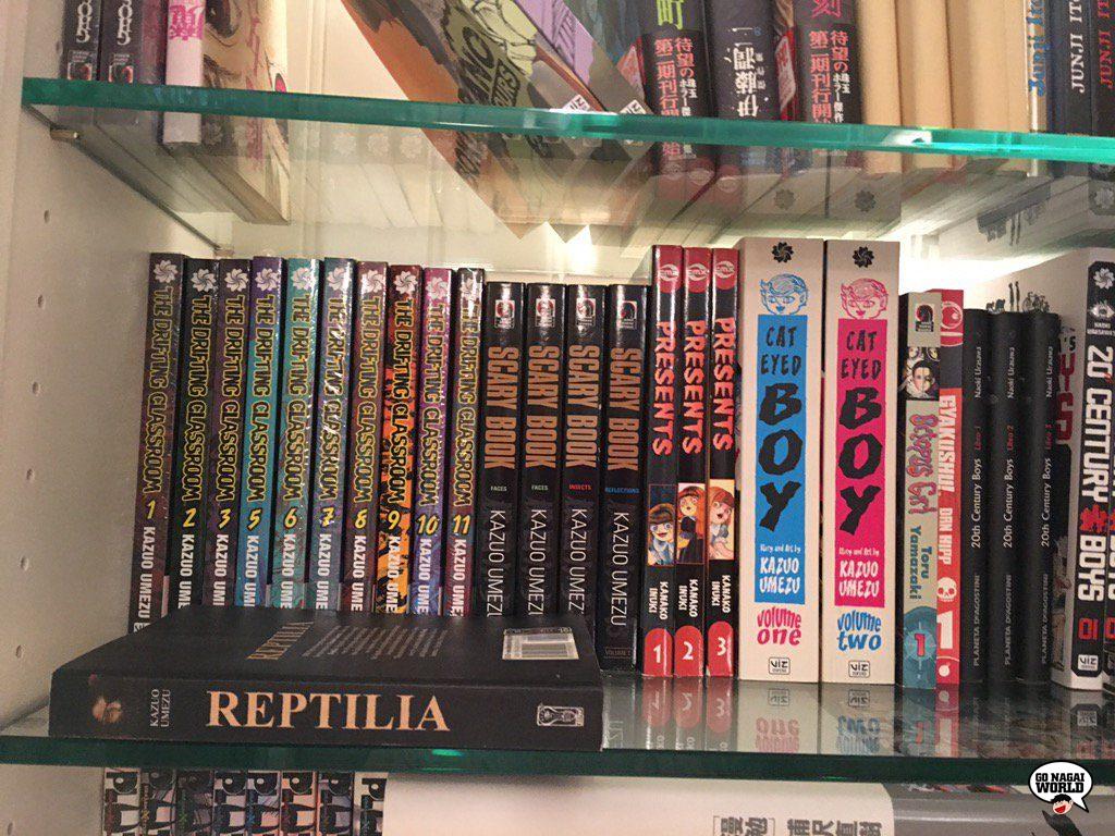 Guillermo del Toro: la collezione di manga e libri.