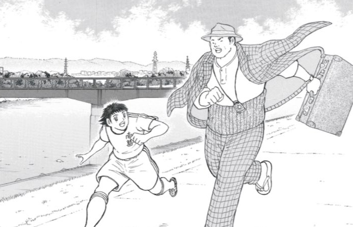 Il creatore di Captain Tsubasa celebra i cinquant’anni della serie di Tora-san con uno sketch originale
