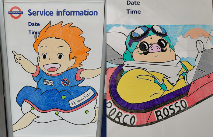 I personaggi dello Studio Ghibli “invadono” la metropolitana di Londra