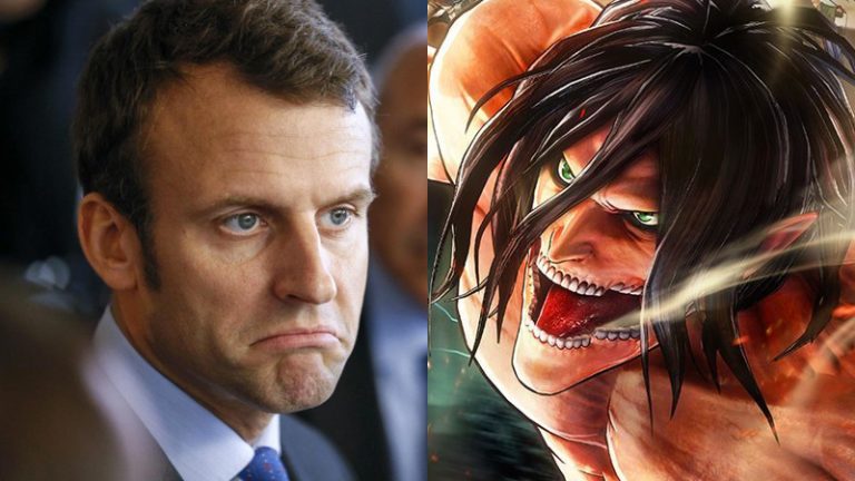Tokyo 2020: Emmanuel Macron voleva incontrare gli autori di Kimetsu no Yaiba e Shingeki no Kyojin