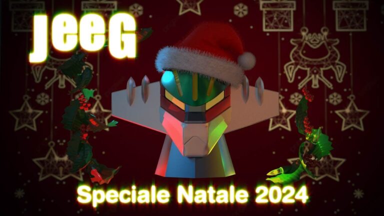 Jeeg robot si veste a festa: una trasformazione natalizia in 3D