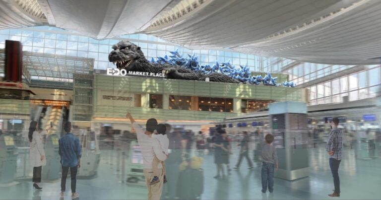 All’aeroporto di Haneda arriva la statua di Godzilla più grande del mondo