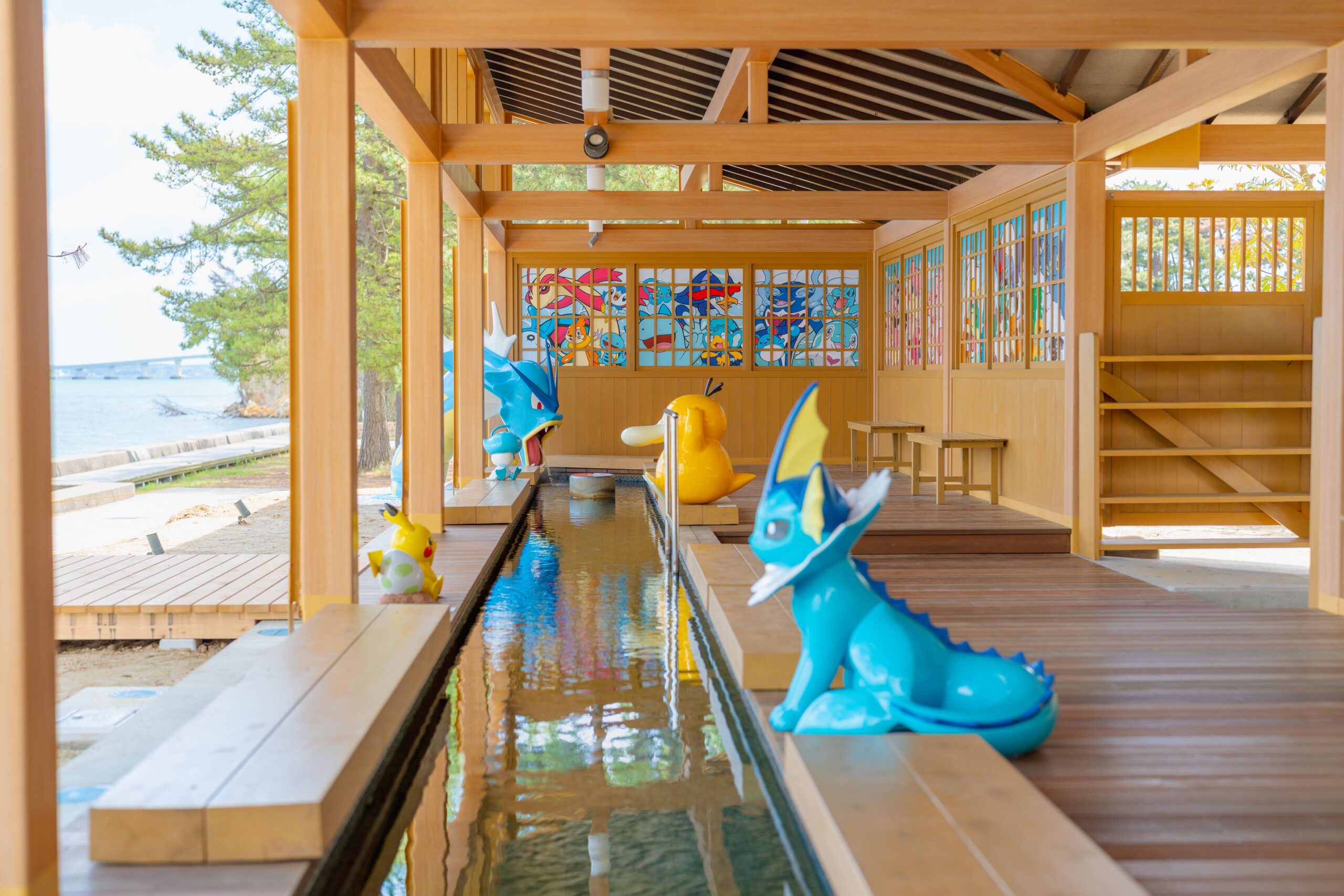 Wakura Pokémon Footbath ripristina tutte le statue e introduce il divieto di toccarle