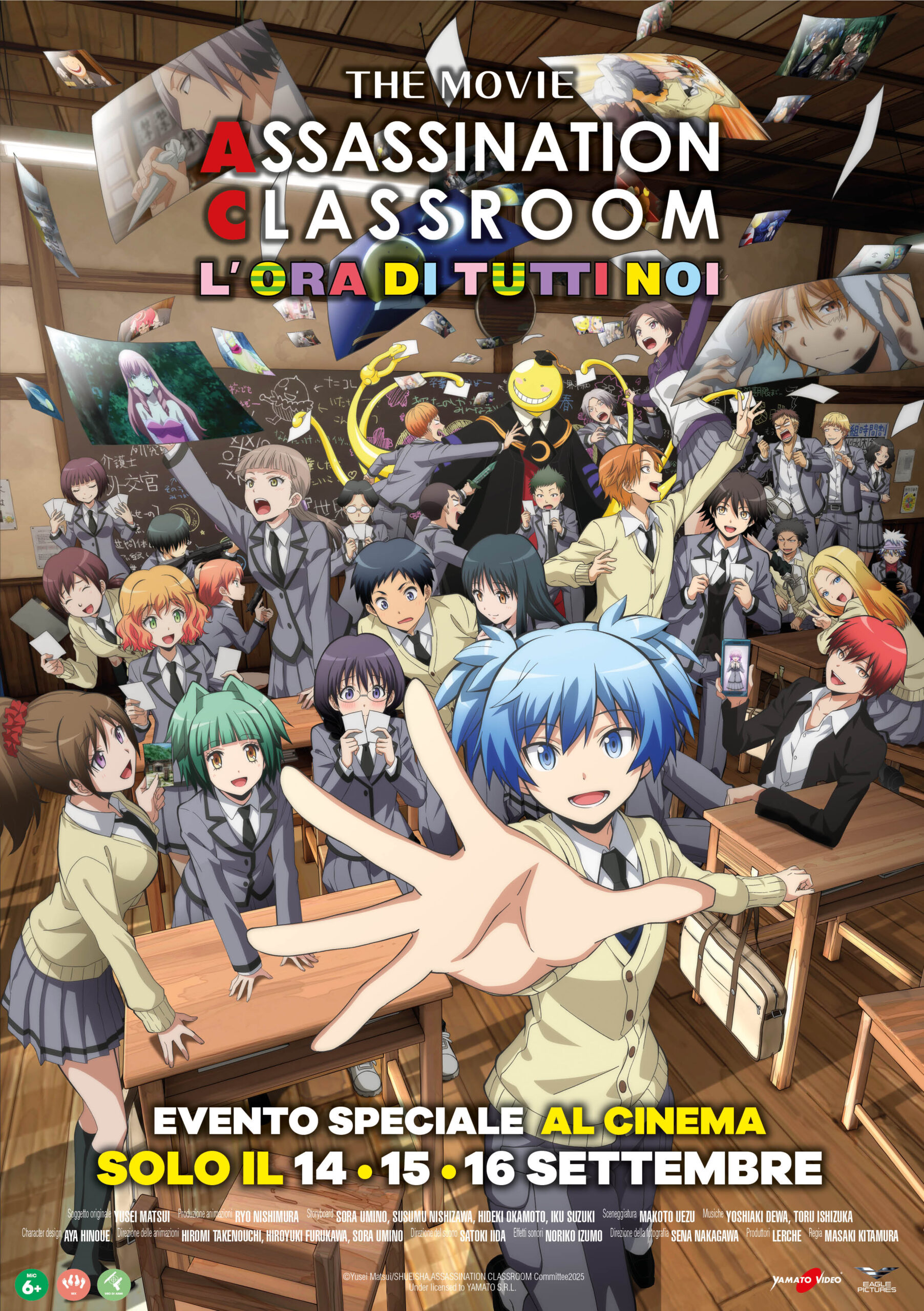 Assassination Classroom – L’ora di tutti noi al cinema il 14, 15 e 16 settembre