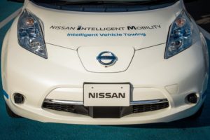 Nissan introduces driverless towing system at Oppama Plant