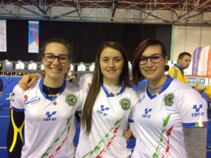 Le junior olimpico Vanessa Landi, Tatiana Andreoli e Tanya Giaccheri