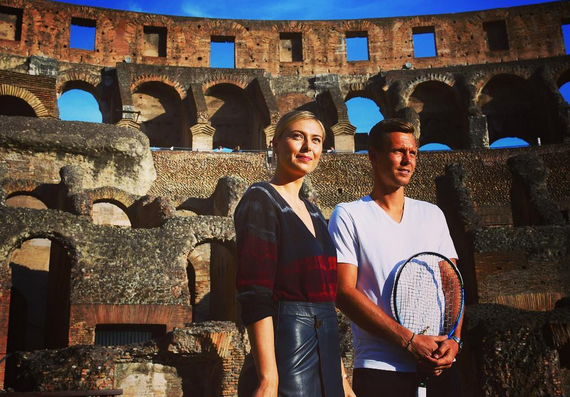 Sharapova e Berdych al Colosseo