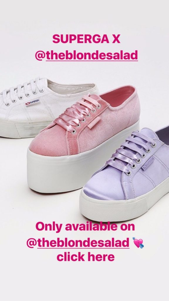 Superga rosa clearance chiara ferragni