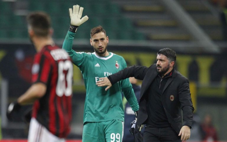 Gattuso e Donnarumma