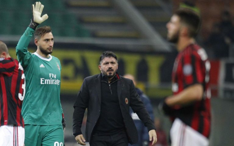 Gattuso e Donnarumma