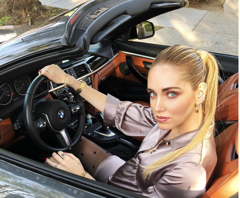 chiara ferragni bmw