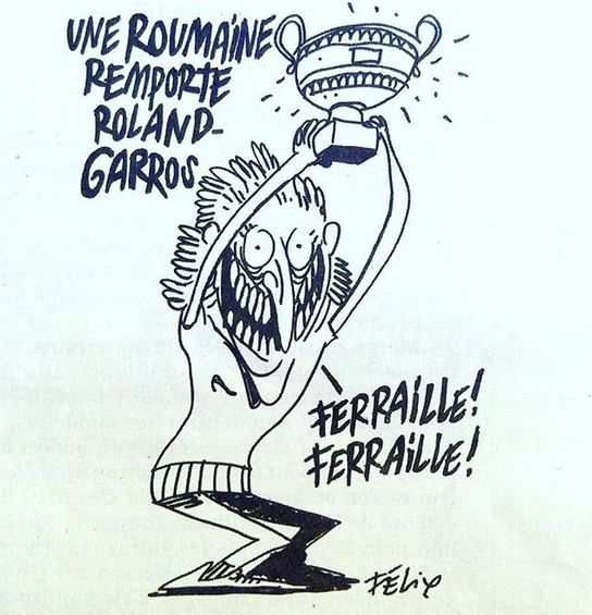 Simona Halep Charlie Hebdo Roland Garros