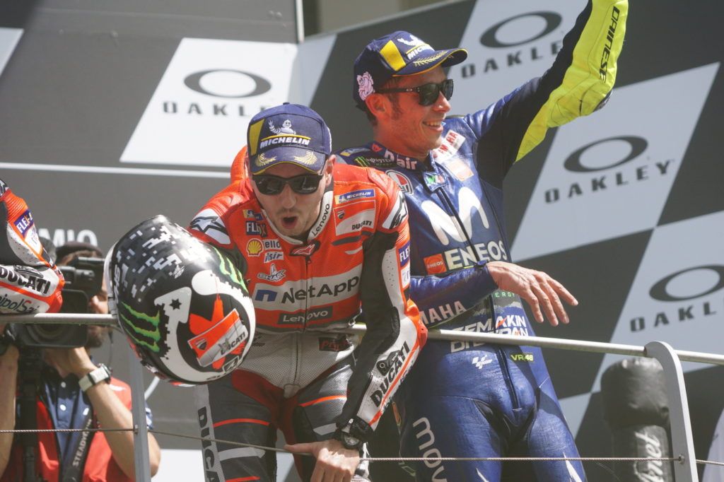 jorge lorenzo valentino rossi