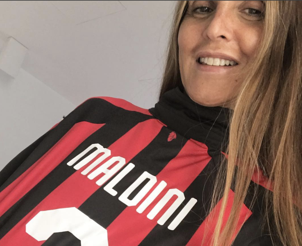 adriana fossa moglie maldini maglia milan