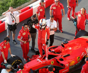 Incedente per Sebastian Vettel al F1 Milan Festival