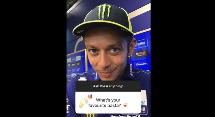 valentino rossi domande social