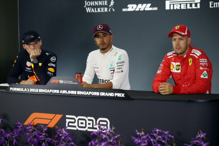 Verstappen, Hamilton, Vettel