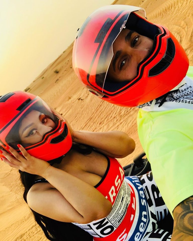 hamilton nicki minaj dubai moto