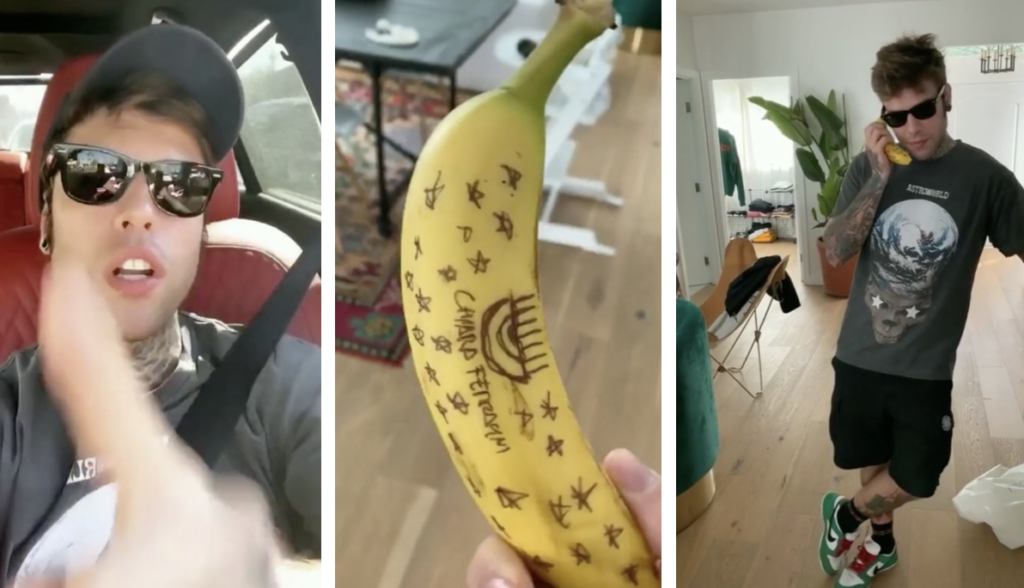 fedez acqua chiara ferragni banana