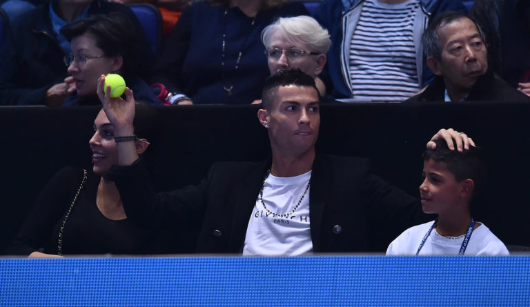 Cristiano Ronaldo e famiglia alle ATP World Tour Finals