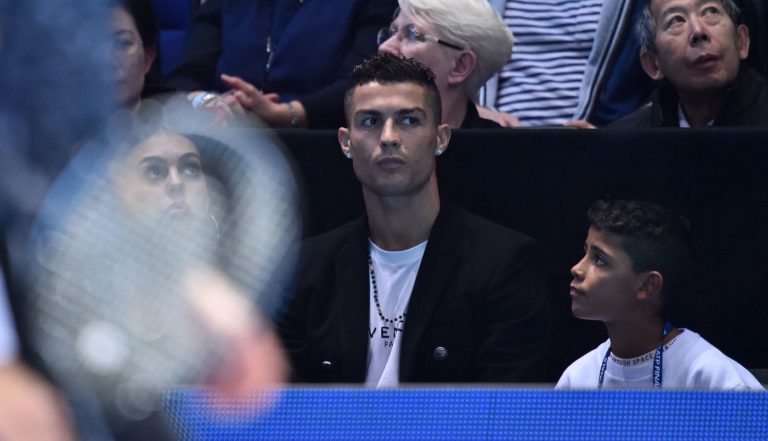 Cristiano Ronaldo e famiglia alle ATP World Tour Finals