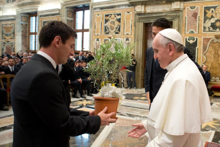 messi papa francesco