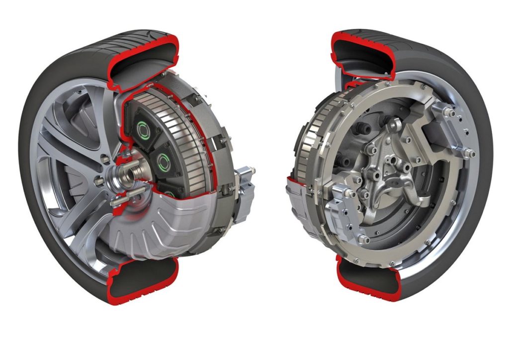 motore elettrico a ruota