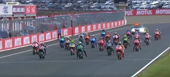 partenza gp del giappone motogp