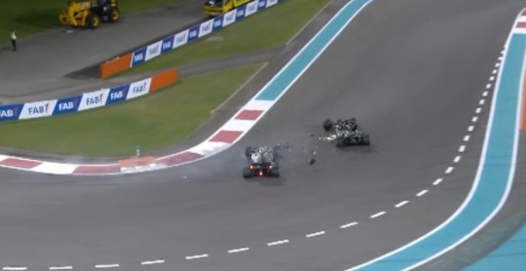 Incidente Bottas Grosjean FP2 Abu Dhabi