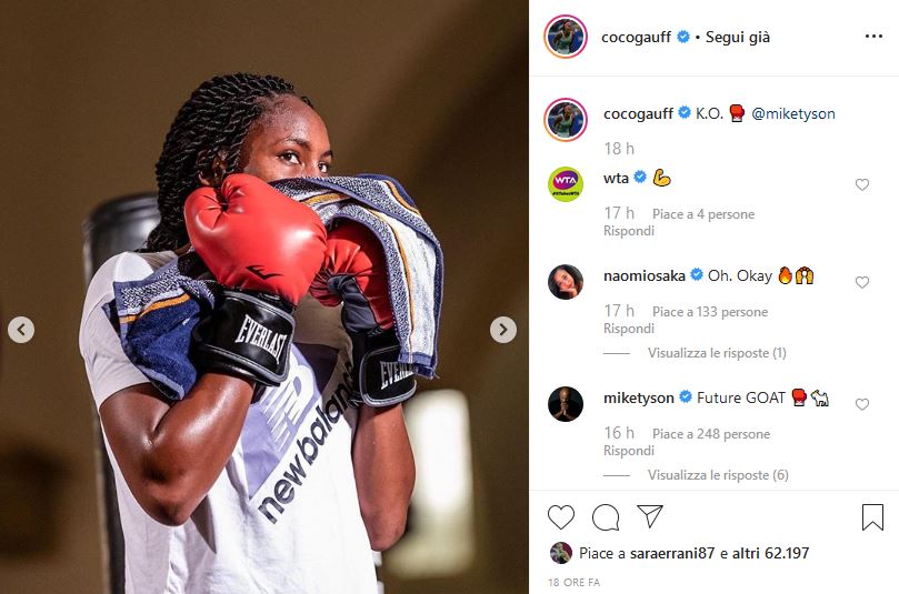 Coco Gauff Mike Tyson