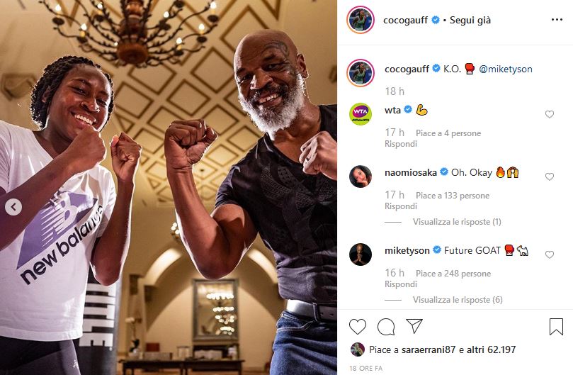 Coco Gauff Mike Tyson