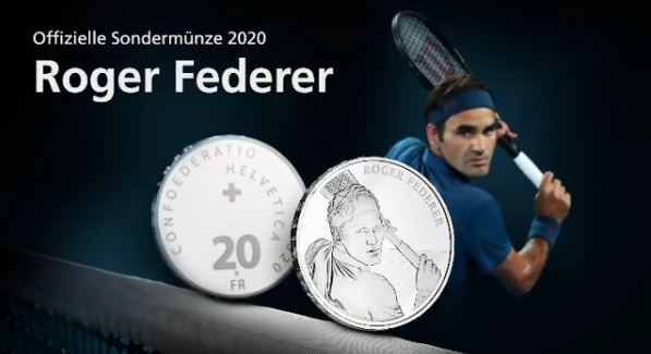Roger Federer moneta