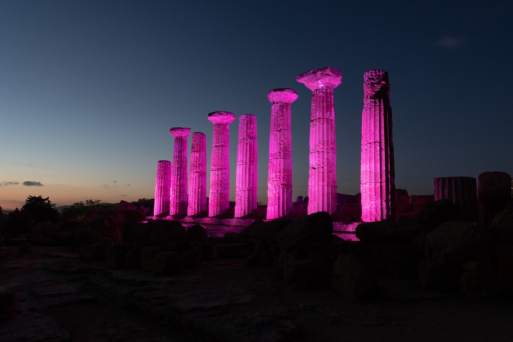 tappe giro d'italia illuminate rosa