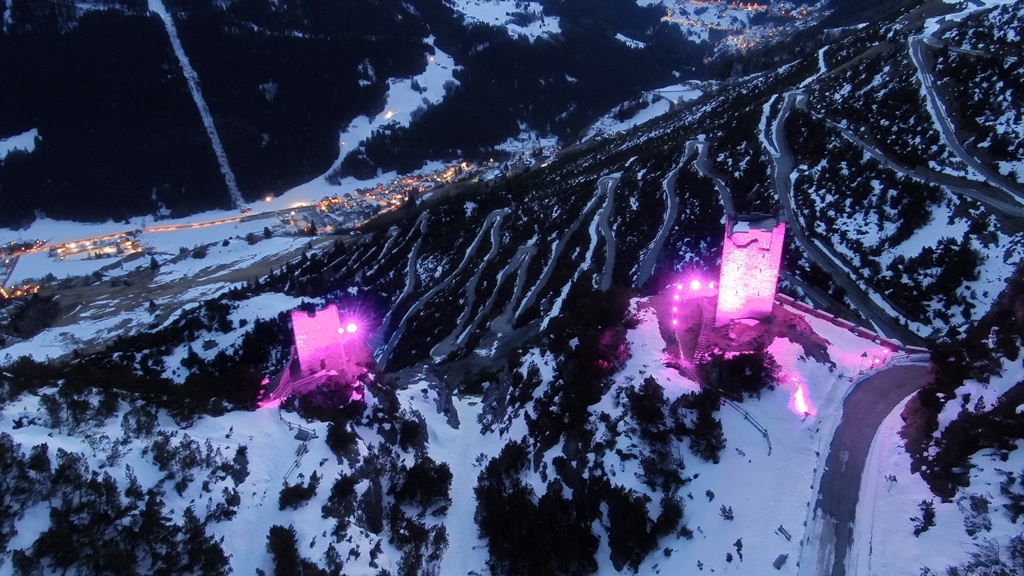 tappe giro d'italia illuminate rosa