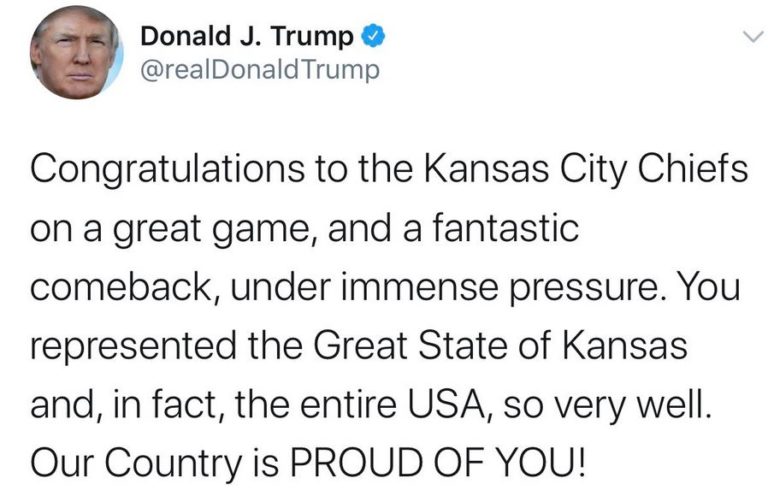Donald Trump errore Kansas City Missouri