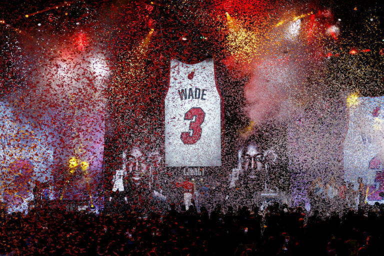 Miami Heat ritiro maglia Dwyane Wade