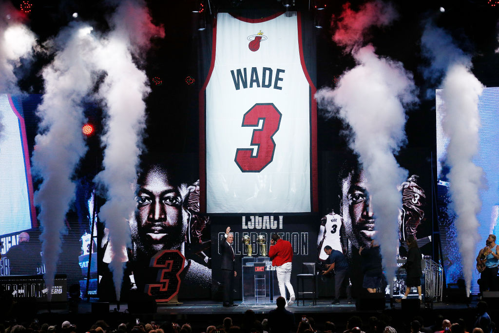 Miami Heat ritiro maglia Dwyane Wade