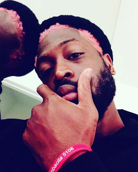 Dwyane Wade capelli rosa