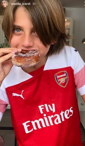 Figlio Icardi maglia Arsenal