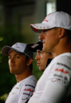 Rosberg e Schumacher