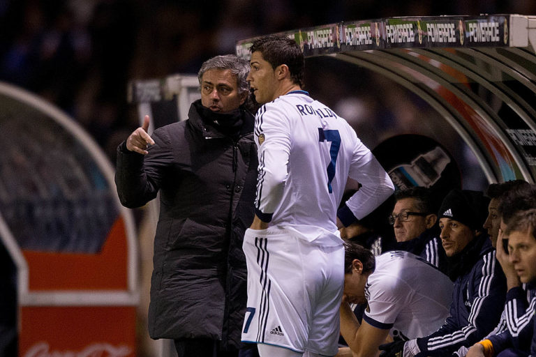 Cristiano Ronaldo e Josè Mourinho