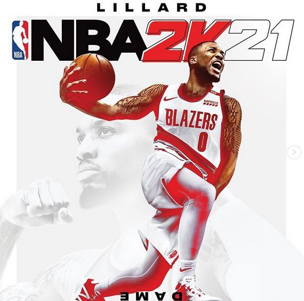 Damian Lillard copertinta NBA2K21